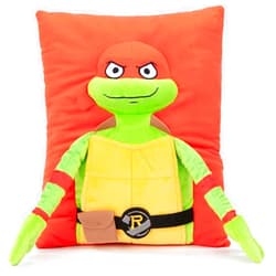 Jay Franco Nickelodeon Teenage Mutant Ninja Turtles Raphael 3D Snuggle Pillow - Super Soft Plush Pillow - Measures 13 Inches