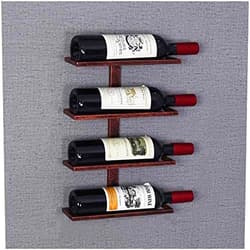 FGFTHJBJNBDKFVFNVJNFBNVJG Organize Kitchen Wall Mounted Wine Rack Metal Wine Bottles Display Holder Wine Shelf for Bar/Kitchen/Cabinet Decor Liuyu. (Size : 2 Bottle)