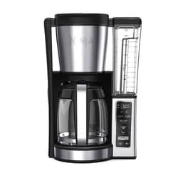 Ninja 12-Cup Programmable Coffee Brewer, 2 Brew Styles, Adjustable Warm Plate, 60oz Water Reservoir, Delay Brew - Black/Stainless Steel
