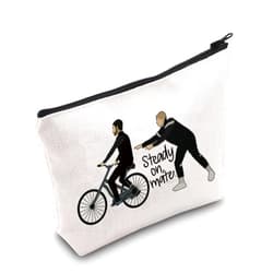 WCGXKO TV Show Inspired Steady On Mate Roy Kent Jamie Tartt Canvas Makeup Bag for Fans (Steady on)