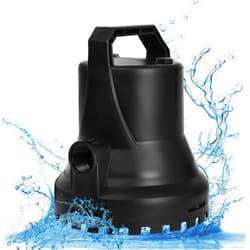 Dreamsani 2200GPH 1/4 HP Submersible Water Pump, 14.8FT Lift Height, Ultra-low Water Level Drainage, Automatic Start-stop Swimming Pool Cover Pump for Waterfall, Fish Tank, Pond, Aquarium