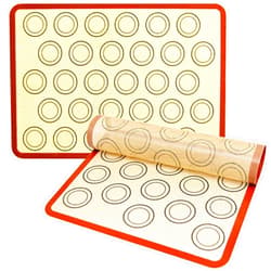 SiliQueen Silicone Macaron Baking Mat - Set of 2 Half Sheet (Thick & Large 11 5/8