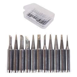 Baitaihem 11pcs Solder Soldering Iron Tip for Hakko Station 900M 933 907 936 with Anti-oxidation Storage Bag and Box