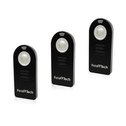 Foto&Tech FTML-L3 Wless Rmote Control Compatible with Nkon D7500 D750 D3400 D3300 D3200 D5500 D5300 D5200 D5100 D7200 D7100 D7000 D610 D600 D60 D70 D80 COOLPIX P900 P7800 P7700 A/1 J1 (3 Piece)