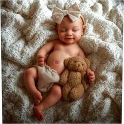 BABESIDE Full Body Silicone Reborn Baby Dolls - 12 Inch (Weight 3 lb) Weighted Full Silicone Realistic-Newborn Baby Doll Real Life Baby Dolls with Complete Accessories & Gift Box