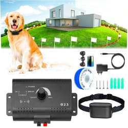 SUXIAN Electronic Dog Fence, Remote Dog Training Shock Collar & Underground/In-ground Electric Electronic Dog Boundary Containment Fence System,300m Wire, Harmless for All Dogs,for1dog
