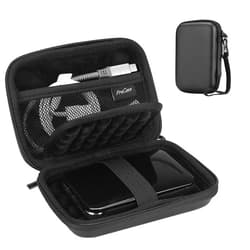 ProCase Hard Drive Case for Canvio Basics Western Digital WD Elements My Passport Seagate Portable Backup Plus Slim 1TB 2TB 3TB 4TB USB 3.0, 2.5”, Samsung T9 Portable External Hard Drive Case -Black