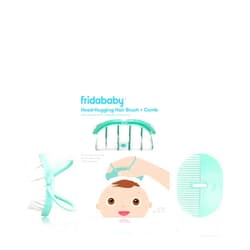 Frida Baby Infant Head-Hugging Baby Hairbrush and Comb Set, Newborn and Up
