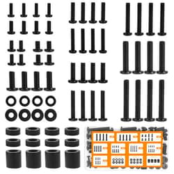 Solid As Mountain Universal TV Mounting Hardware Screw Kit Set with Box - M4 M5 M6 M8 Screws and Washers Spacers, Replacement Screws for TV VESA Mounting, Fits Most TV/Monitor up to 80 inch
