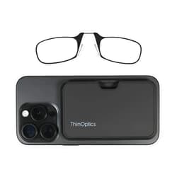 Always With You by ThinOptics Slim Reading Glasses with Case that Sticks to Your Phone - Ultra-Thin Armless Pocket Readers