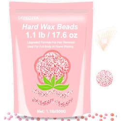 DÉPROZEA Hard Wax Beads - 1.1lb/17.6oz Wax beads for Hair Removal on Sensitive Skin, At-Home Waxing Refill for Brazilian Bikini Line,Body,Facial