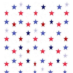 XIANMU 8 Strands Star Streamers Paper Garland Patriotic Decorations Red White Blue Hanging Stars Banner for 4th of July Memorial Day Independence Day Veterans Day Party Decor