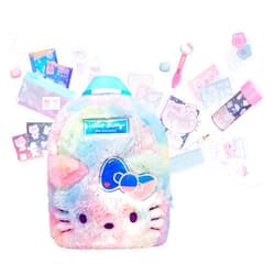 REAL LITTLES - Hello Kitty 50th Anniversary Big Backpack, Hello Kitty and Friends, Backpacks with 20 Hello Kitty Working Collectible Surprises Inside! 7.09w x 3.15d x 9.25h Inches