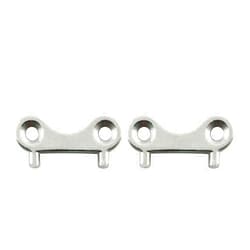 JCBIZ 2pcs Deck Fill Plate Key, 316 Stainless Steel Marine Boat Yacht Gas Water Fuel Tank Deck Fill Filler Spare Key Replacement Plate Tool