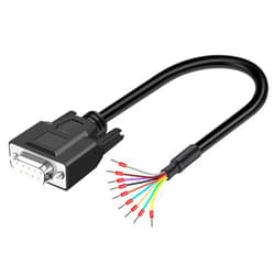 ANMBEST DB9 Female Solderless Breakout Connector with 5Ft 26AWG Replacement Cable, Plastic Shell RS232 D-SUB Serial to 9-Pin Port Terminal Female Adapter Connector Breakout Board