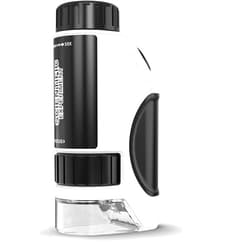 HOPOLEWE Kids Microscope, Your Scientist Miniscope, Portable Handheld Mini Scope for Kids, 2025 Newly 50 to 300x Pocket Microscope, Toys for Kids, White/Black