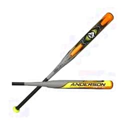 ANDERSON New Anderson Rocketech Carbon Fastpitch Bat -10oz 32/22 (2022) Gray/Yellow