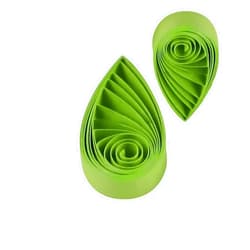 Easy PaperArt Green Quilling Paper Strips 3mm 5mm Paper Quilling Strip 7mm 10mm 120pcsBag 21.2inch Length (5mm-0.2inch), Red