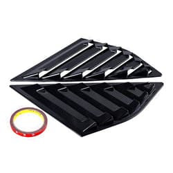 Astra Depot USA Compatible with Ford Focus SE SEL ST RS MK3 Hatchback 2PCS Rear Window Quarter Side Vent Window Louvers Scoop Cover (Carbon Fiber Painted)