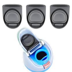 Gogsic 3-Pack Replacement Stopper Compatible with Owala FreeSip 24oz 32oz, Water Bottle Top Lid Gasket for Owala 19/24/32/40oz Seal Bottle Cap Mouth Stopper Part Silicone Plug Accessories BPA-Free