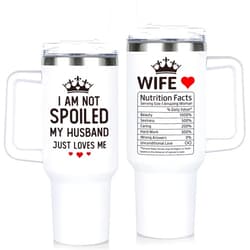 WECACYD Gifts for Wife - Wife Gifts, Birthday Gifts for Her - Wedding Anniversary for Wife, Wife Birthday Gift Ideas, Christmas Gifts for Wife, Valentines Gifts for Her - 40Oz Wife Tumbler with Handle