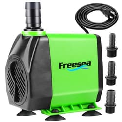 FREESEA Fountain Submersible Water Pump: 800GPH 45W Adjustable Ultra Quiet Aquarium Pump with 3 Nozzles 10ft High Lift for Small Pond | Fish tank | Waterfall | Outdoor | Hydroponics
