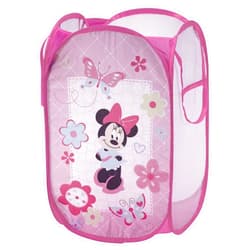Disney Minnie Mouse Pop Up Hamper, Pink/Aqua