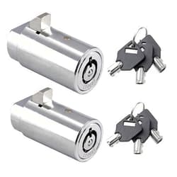 Bonsicoky 2 Set Vending Machine Lock and Key (Keyed Alike), High Security Tubular Keyway Soda Machine Locks
