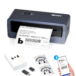 iDPRT Bluetooth Thermal Shipping Label Printer 4x6 Label Maker for Small Business Packages, Compatible with Android,iPhone and Windows, and Works with Ebay, Amazon, Shopify, USPS