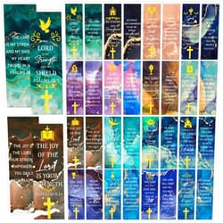 Zaamwoyy Christian Bookmarks Bulk, 96 Pcs Bible Verse Paper Bookmarks for Women Men, Religious Inspirational Scripture Book Marks, Faith Gifts for Book Lovers, Church Supplies