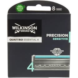 Wilkinson Sword Quattro Titanium Sensitive Refill Razor Blade Cartridges - Cartridges - 8 Count