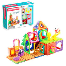 Magformers Backyard Adventure 61 Piece Set, for Children Ages 3 and Older - Building Blocks, STEM Toy, Award-Winning Educational Magnetic Tiles, Rainbow Colors