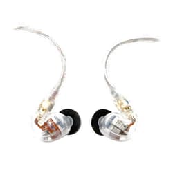 Shure SE535-CL Professional Sound Isolating Earphones, High Definition Sound + Natural Bass, Three Drivers, In-Ear Fit, Detachable Cable, Durable Quality - Clear