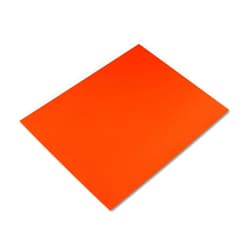 Pacon Four-Ply Railroad Board, 22 X 28, Orange, 25/Carton