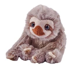 Wild Republic Pocketkins Eco Sloth, Stuffed Animal, 5 Inches, Plush Toy, Made from Recycled Materials, Eco Friendly