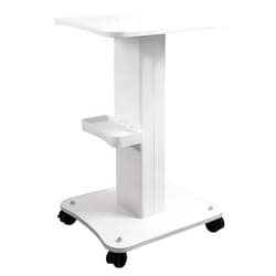 Kalolary Beauty Salon Trolley Cart, Aluminum Alloy Salon Spa Rolling Trolley Stand Mobile Cart with Wheel Beauty Instrument Storage Tray