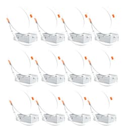 CODAFUL 12 Pack 6 Inch Ultra-Thin LED Recessed Ceiling Light with Junction Box, 6000K Led lights, 12W 110W Eqv, Can light,recessed lighting 6 inch1050LM High Brightness (6000K-Daylight, 6 Inch-12Pack)