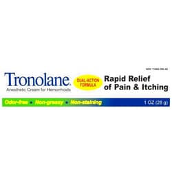 Tronolane Anesthetic Cream for Hemorrhoids 1 oz (Pack of 2)