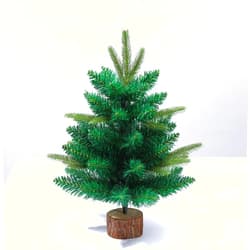 Yavzevlqi Christmas Tree Artificial Stand Tabletop Cristmas Tree Artificial Trees with Wood Base Christmas Decor Christmas Party Home Table Craft Christmas Decorations 19