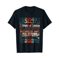 United Kingdom UK British Flag Souvenirs Travel London Souvenir City Vintage British UK Flag Men Women Gift T-Shirt