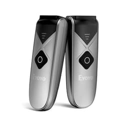 Eyoyo 2-Pack Eyoyo Mini QR 2D&1D Bluetooth Barcode Scanner Portable Wireless Barcode Reader with USB Wired/Bluetooth/ 2.4G Wireless Connection for Phone, Android, Tablet, Laptops