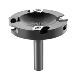SpeTool CNC Spoilboard Surfacing Router Bit,1/2 Inch Shank 3 Inch Cutting Diameter, 2+2 Carbide Insert Slab Flattening Router Planer Bit for Woodworking Mill Planing