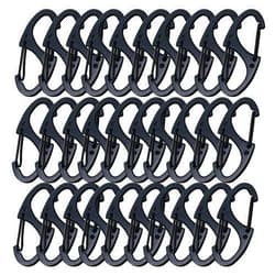Bytiyar Small Carabiner Clips 1.6 inch(41mm) Metal Double Sided Spring Gate Snap Hooks Keychain Clasp Accessories