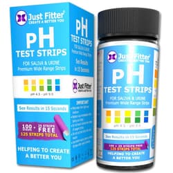Just Fitter pH Test Strips for Testing Alkaline and Acid Levels in The Body. Track & Monitor Your pH Level Using Saliva and Urine. Get Highly Accurate Results in Seconds.