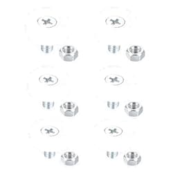 Psyqtsuary 6 PCS Drawer Rollers 19 mm Plastic Drawer Pulley Replacement Wheels Bearing Small Pulley with Nuts, Plastic Cabinet Drawer Positioning Sliding Guide Pulley Positioning Roller File Cabinet Pulley