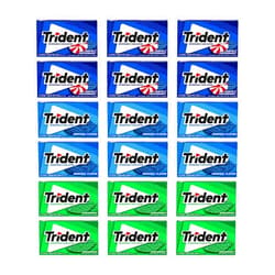 Trident Sugar Free Gum Variety Pack, Spearmint, Perfect Peppermint & Original Flavors, 18 Packs of 14 Pieces (252 Total Pieces)