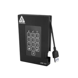 Apricorn 1TB Aegis Padlock Fortress FIPS 140-2 Level 2 Validated 256-Bit Encrypted USB 3.0 Hard Drive with PIN Access (A25-3PL256-1000F)
