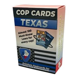 Cop Cards Texas Edition - Premium Flashcards for Law Enforcement - Learning Aid or Police Gift