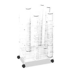 Safco Products 3088 Wire Roll File, 24 Compartment, White