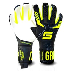 GRIPMODE Ultra Hybrid Goalkeeper Gloves Adult and Child with Griptec® Latex Lining I Suitable in All Weather I Football Goal Protection for Children, Teenagers & Adults